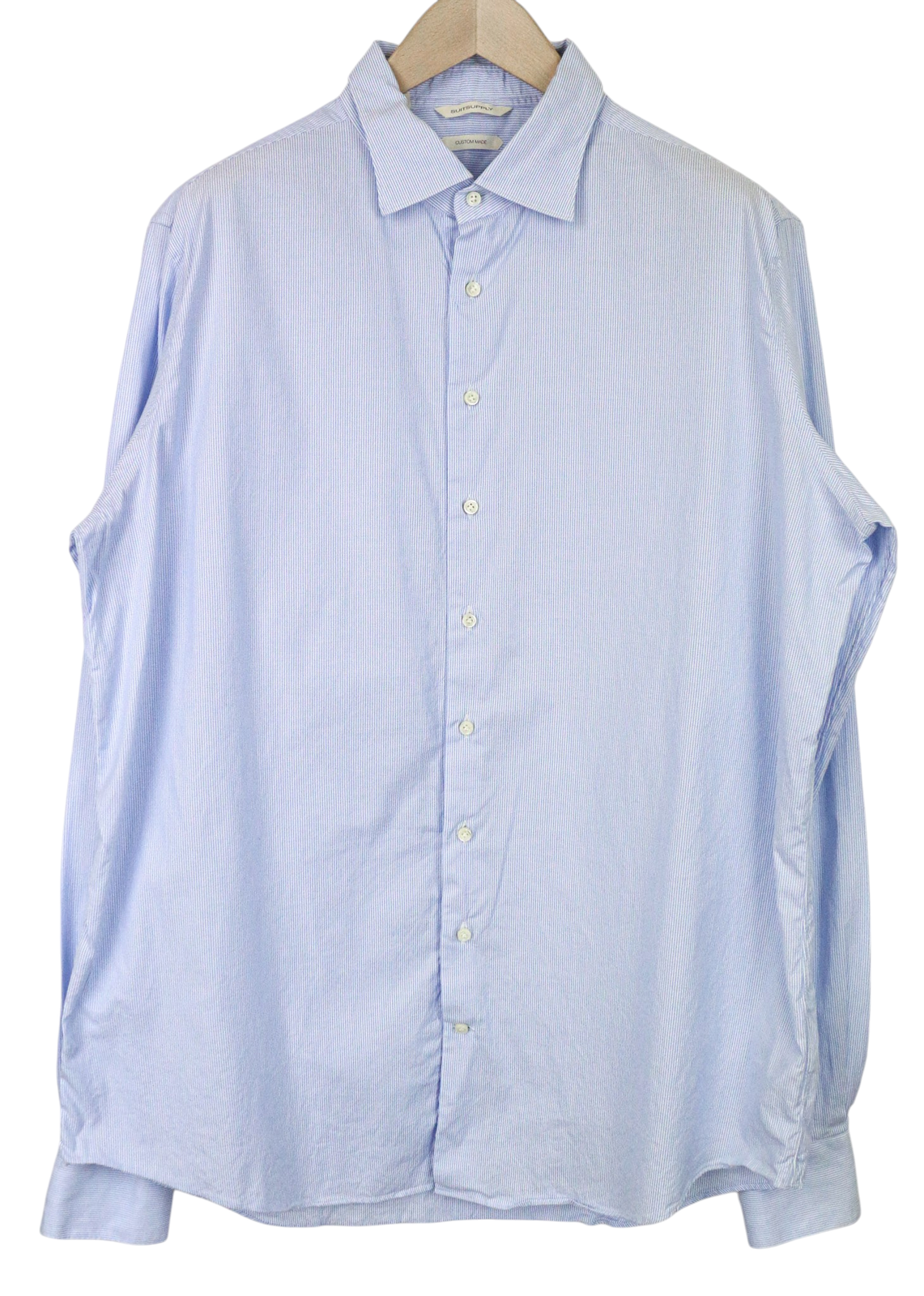 Blaues Twill-Hemd