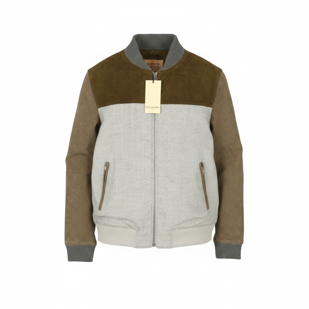 Grey Leather Jacket