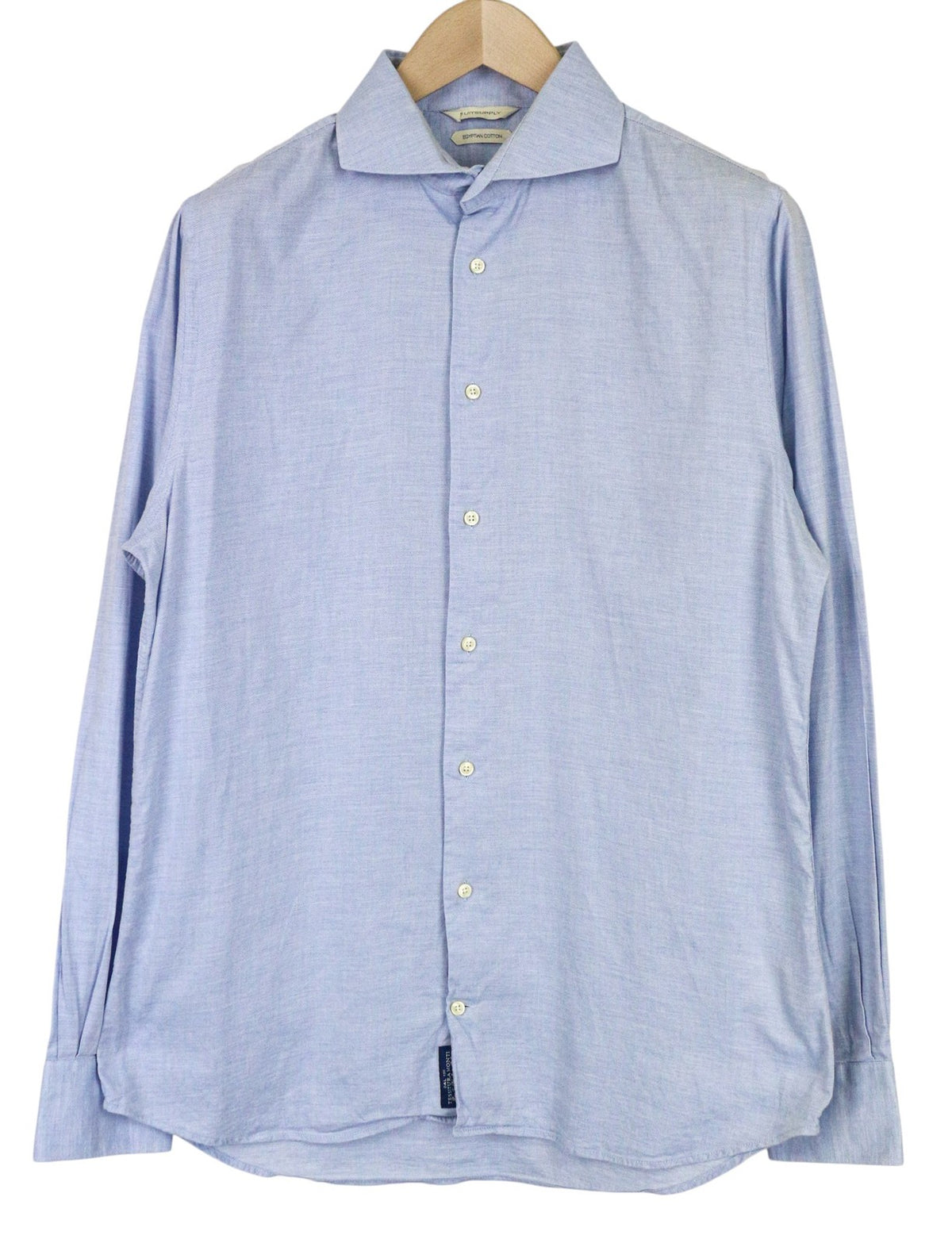 Blaues Twill-Hemd