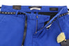 Blaue Baumwollhose