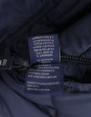 Burgunderrote Polyesterjacke