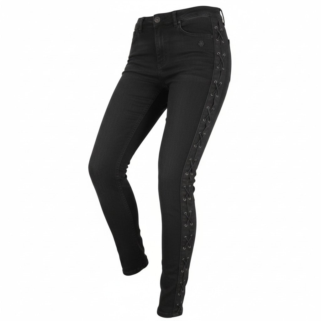 Schwarze Baumwolljeans