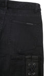 Schwarze Baumwolljeans