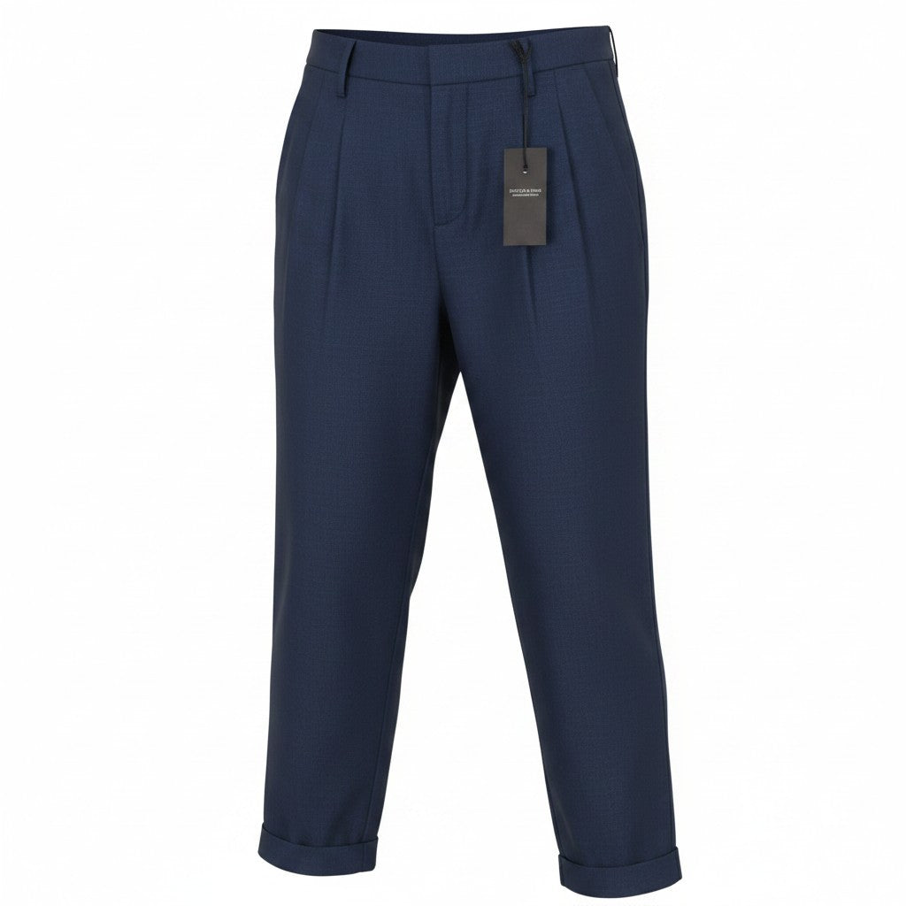 Blaue Baumwollhose