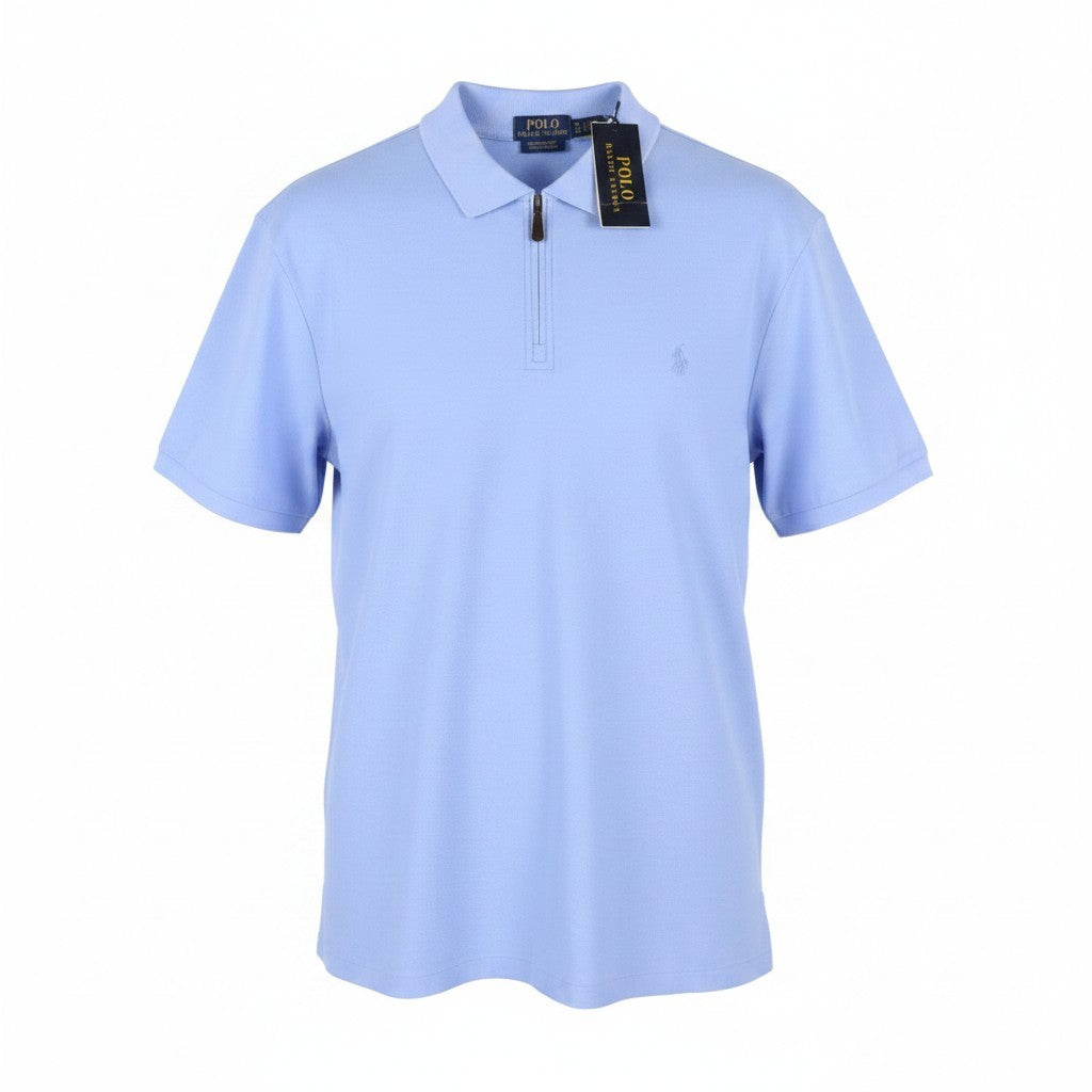 Blaue Baumwoll-Poloshirts