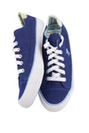 Blaue Textil-Sneaker