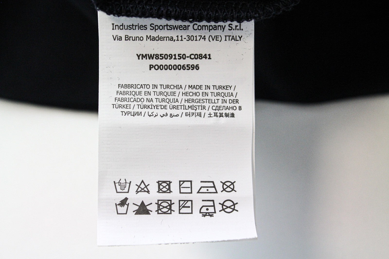 MARINA YACHTING WOMEN Pullover Tee S Long Sleeve Black Cotton Rhinestone Logo