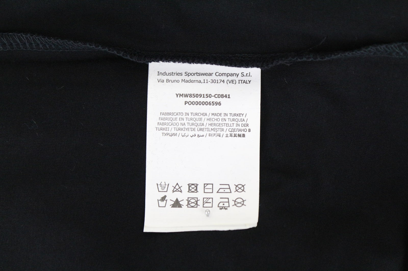 MARINA YACHTING WOMEN T-Shirt S Black Cotton Pullover Crewneck Logo Classic