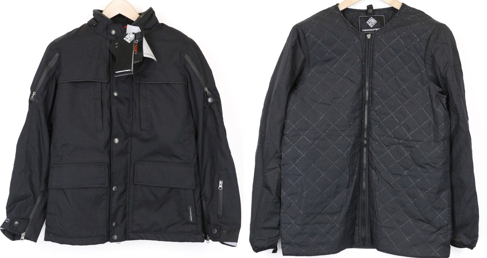 TUCANO URBANO Ermes Men's Jacket S Black 2in1 Removable Padded Moto