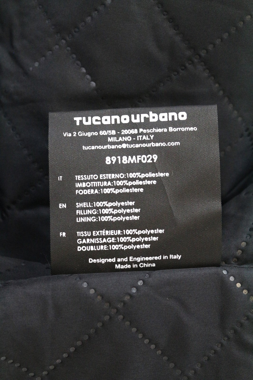 TUCANO URBANO Ermes Men's Jacket S Black 2in1 Removable Padded Moto