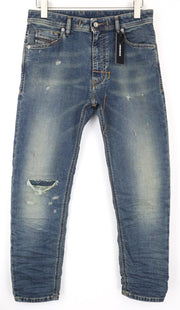 DIESEL Narrot CB-NE 0699V Men's Jeans W28 Jogg Sweat Carrot Slim Blue Stretch