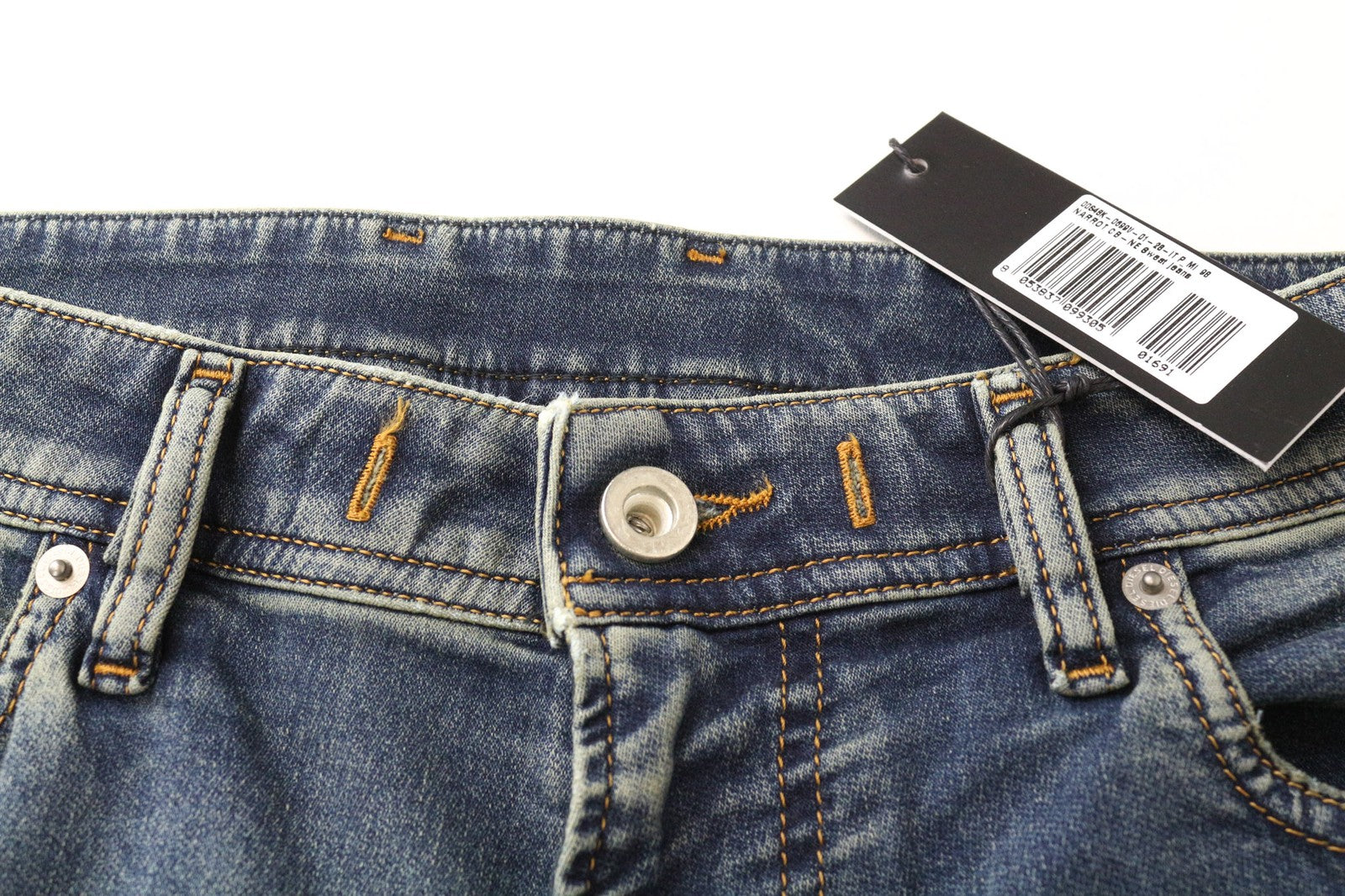 DIESEL Narrot CB-NE 0699V Men's Jeans W28 Jogg Sweat Carrot Slim Blue Stretch