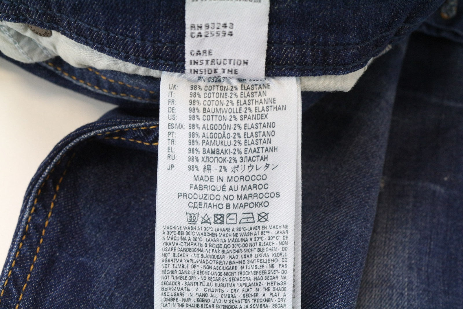 DIESEL Tepphar 084TX Men's Jeans W30/L30 Slim Distressed Blue Cotton Stretch