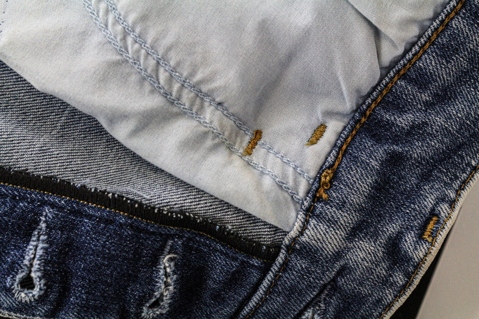 DIESEL D-Eetar 087AV Men's Jeans W28/L32 Taper Ripped Washed Blue Cotton