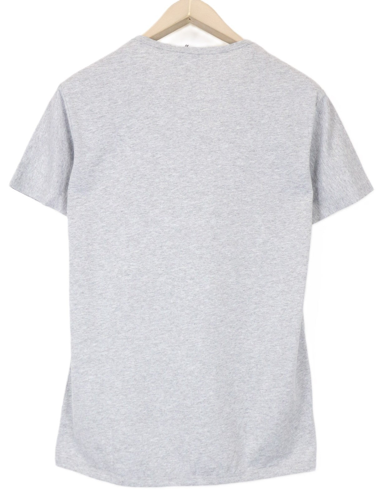 VKING Men's Logo T-Shirt M Grey Cotton Short Sleeve Printed Pullover Top