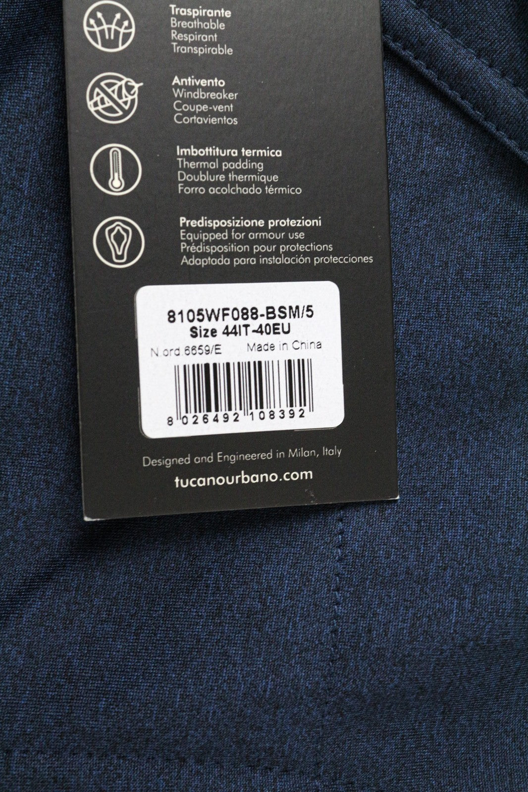 TUCANO URBANO Wilma moteriška striukė, tamsiai mėlyna, tampri, vandeniui atspari, moto striukė, EU40 