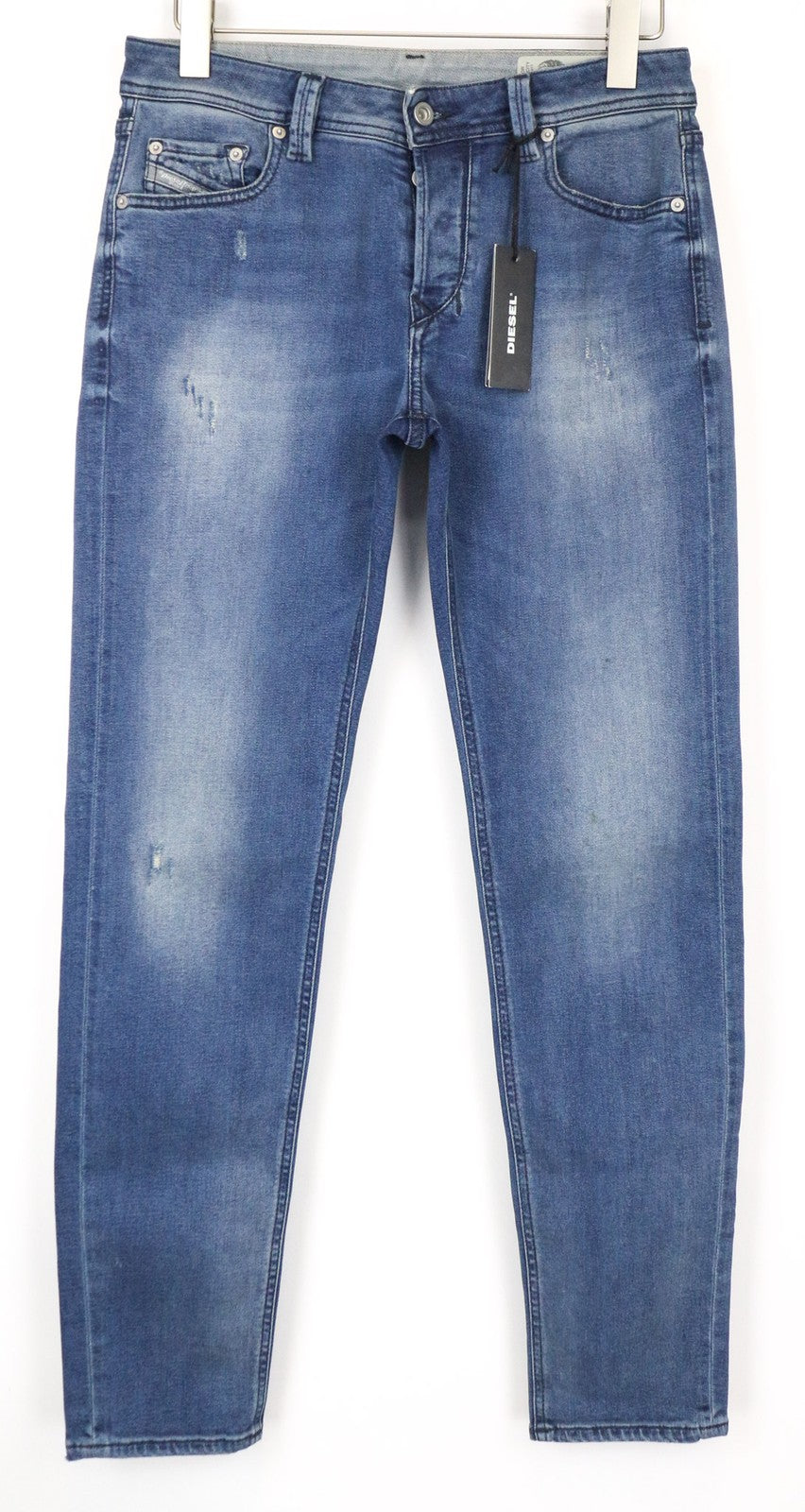 DIESEL Larkee-Beex 084NV Men's Jeans W28/L32 Taper Washed Blue Cotton Stretch