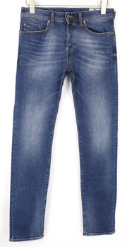 DIESEL Buster 084NS Men's Jeans W28/L32 Slim Taper Faded Blue Cotton Denim