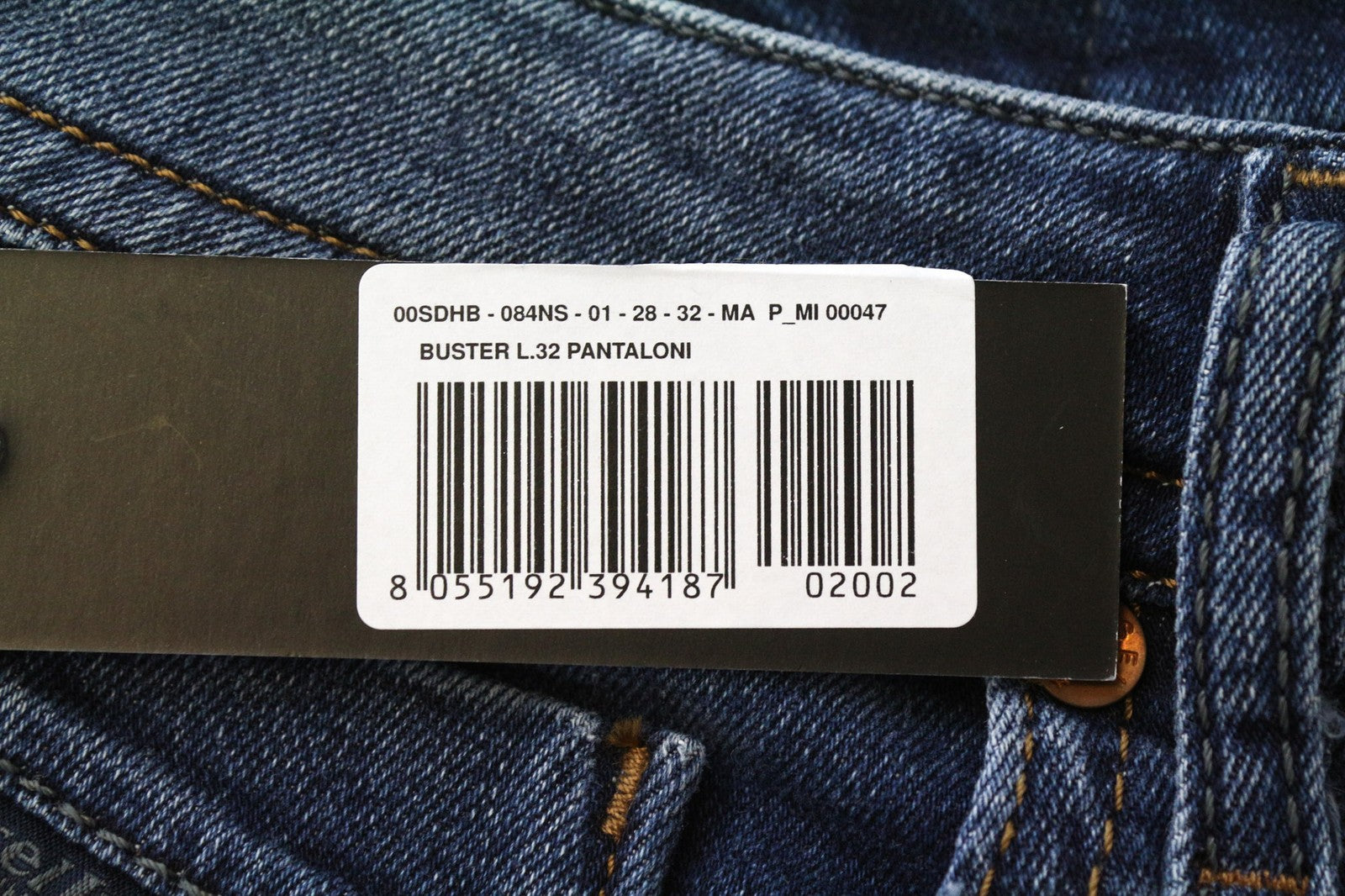 DIESEL Buster 084NS Men's Jeans W28/L32 Slim Taper Faded Blue Cotton Denim