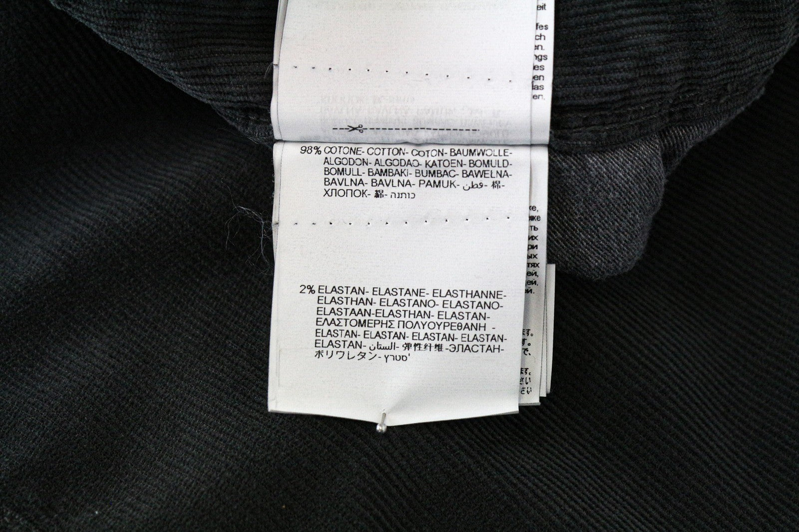 REPLAY Anbass Men's Trousers W30/L34 Slim Grey Corduroy Casual Cotton Stretch