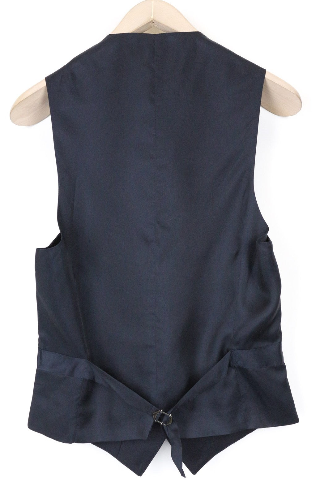 SUITSUPPLY Ferrara Men's Waistcoat UK32R Navy Wool V-Neck Single-Breasted