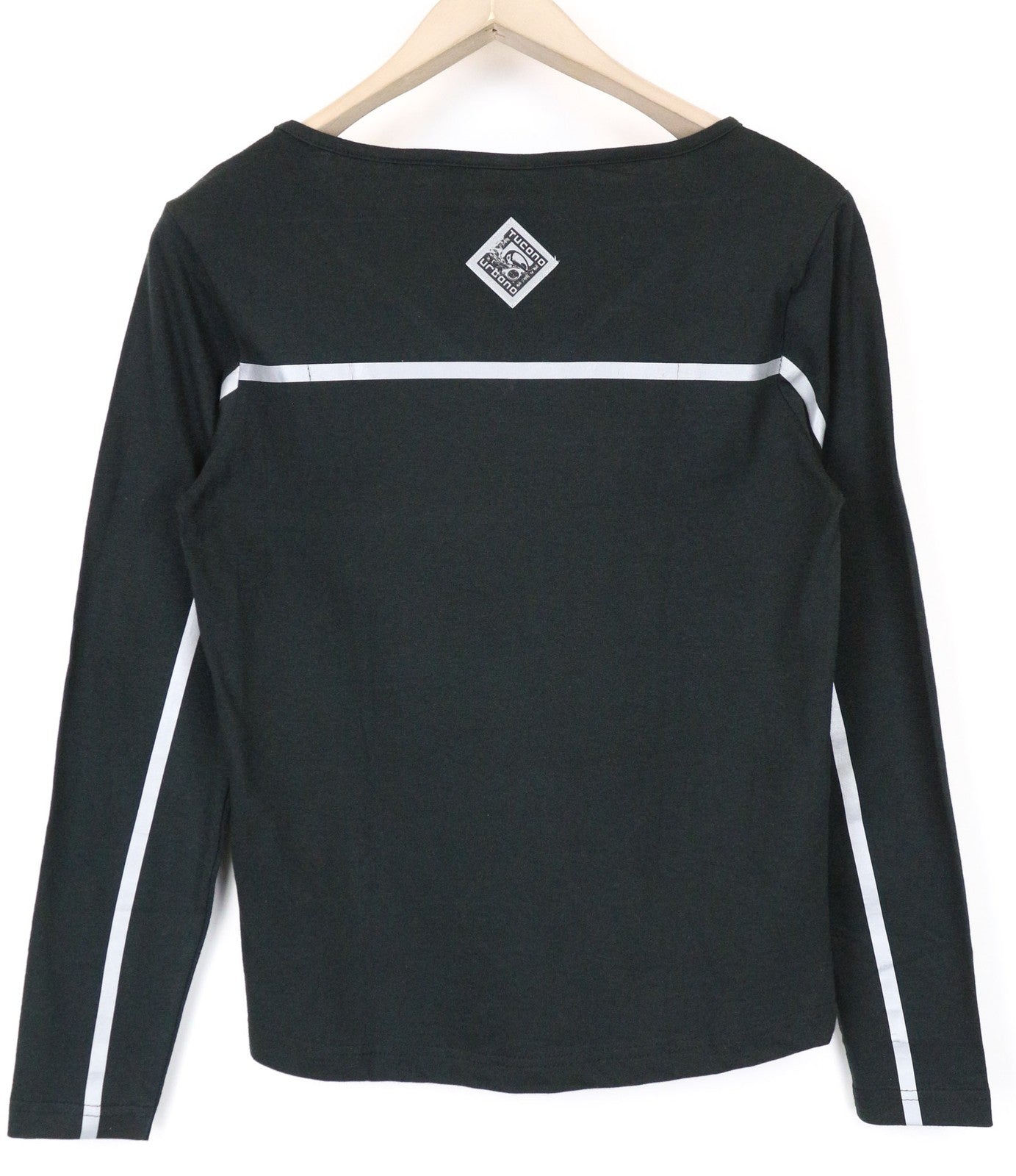 TUCANO URBANO T-TU Lady Women's T-Shirt M Black Slim Long Sleeve V-Neck