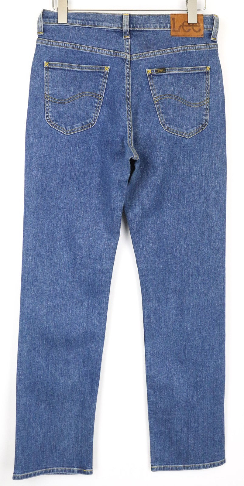 LEE Men's Jeans ~W30/L34 Classic Straight Regular Fit Blue 5-Pocket Denim