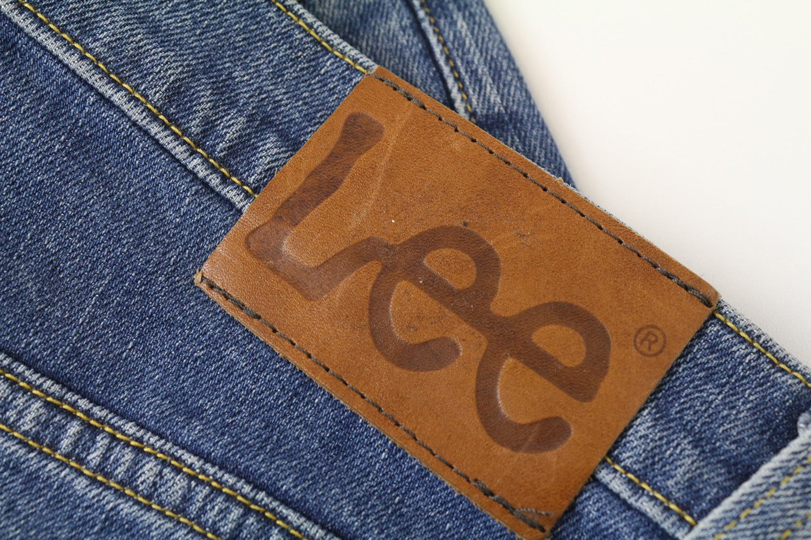 LEE Men's Jeans ~W30/L34 Classic Straight Regular Fit Blue 5-Pocket Denim