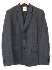 SANDRO Men's Blazer 52 Grey Wool Stretch Lined Classic Single-Breasted RRP€395