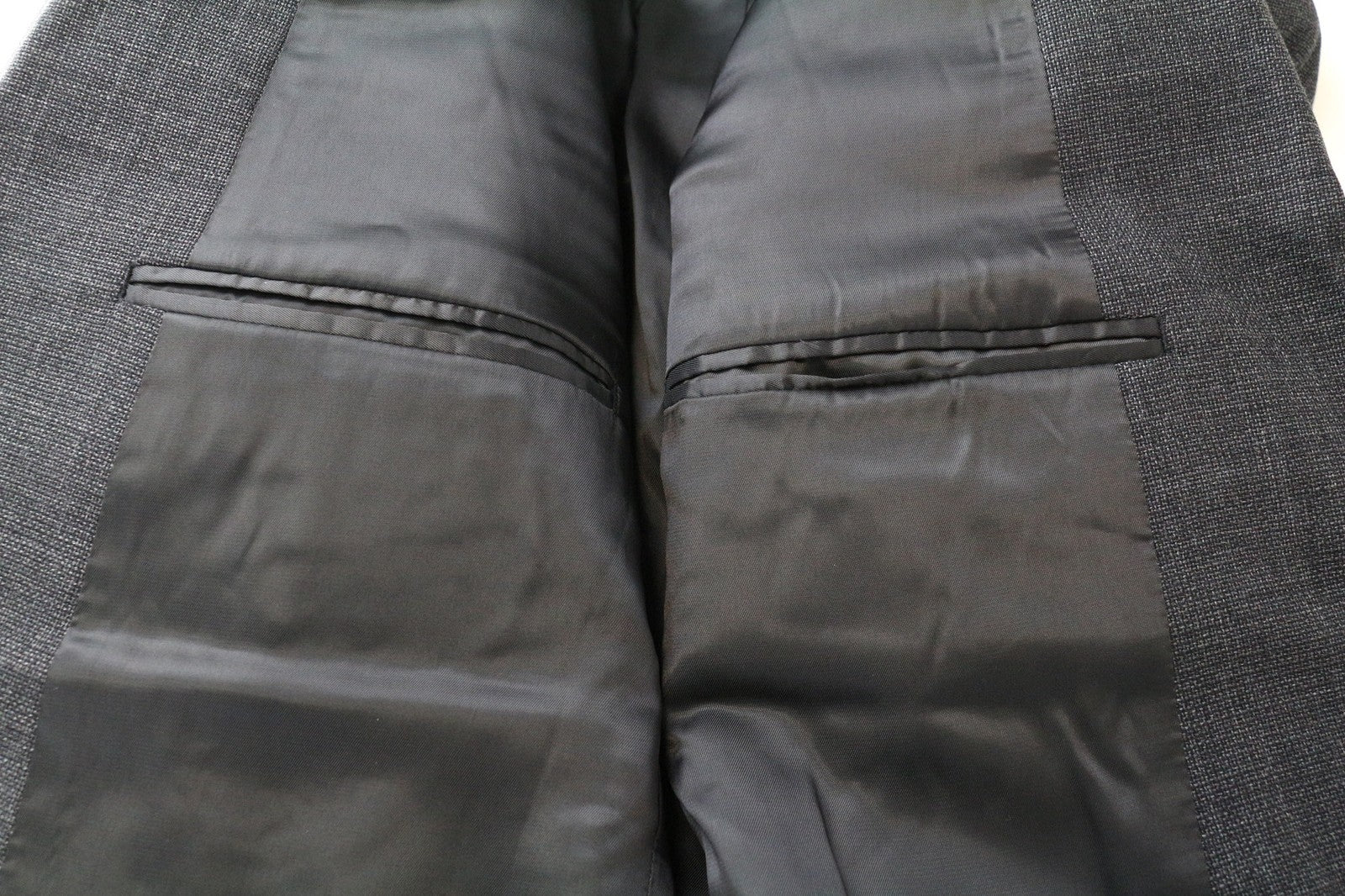 SANDRO Men's Blazer 52 Grey Wool Stretch Lined Classic Single-Breasted RRP€395