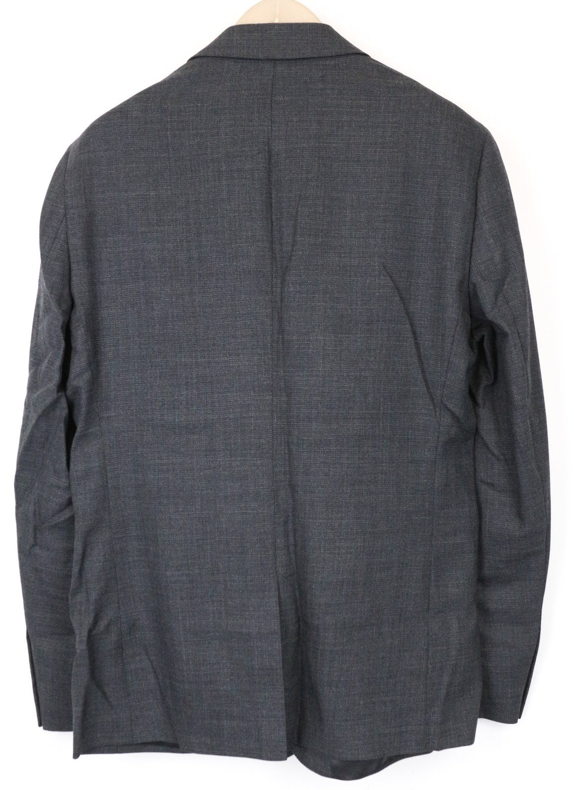 SANDRO Men's Blazer 52 Grey Wool Stretch Lined Classic Single-Breasted RRP€395