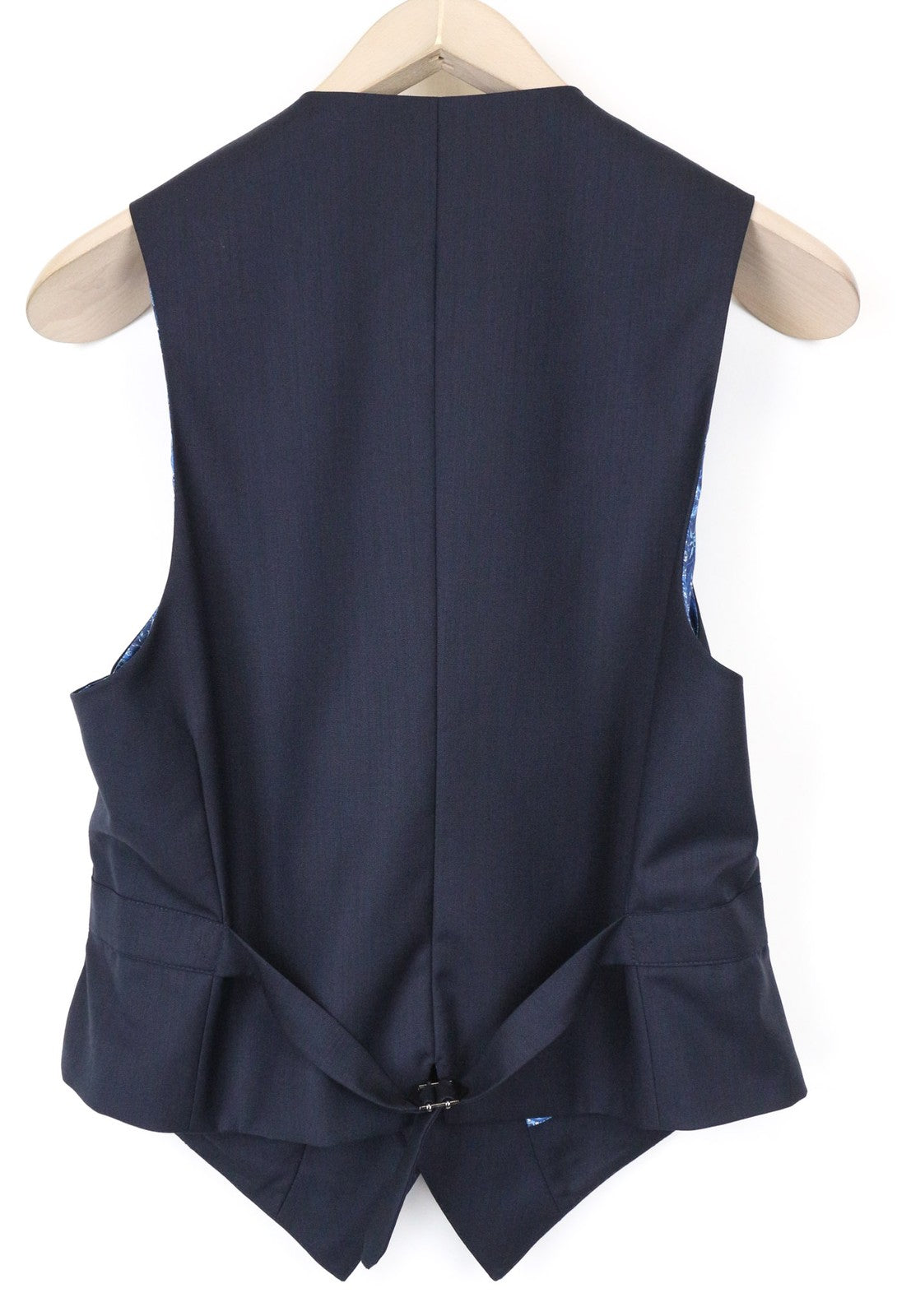 SUITSUPPLY Ferrara Men's Waistcoat UK34S Navy Wool Vest