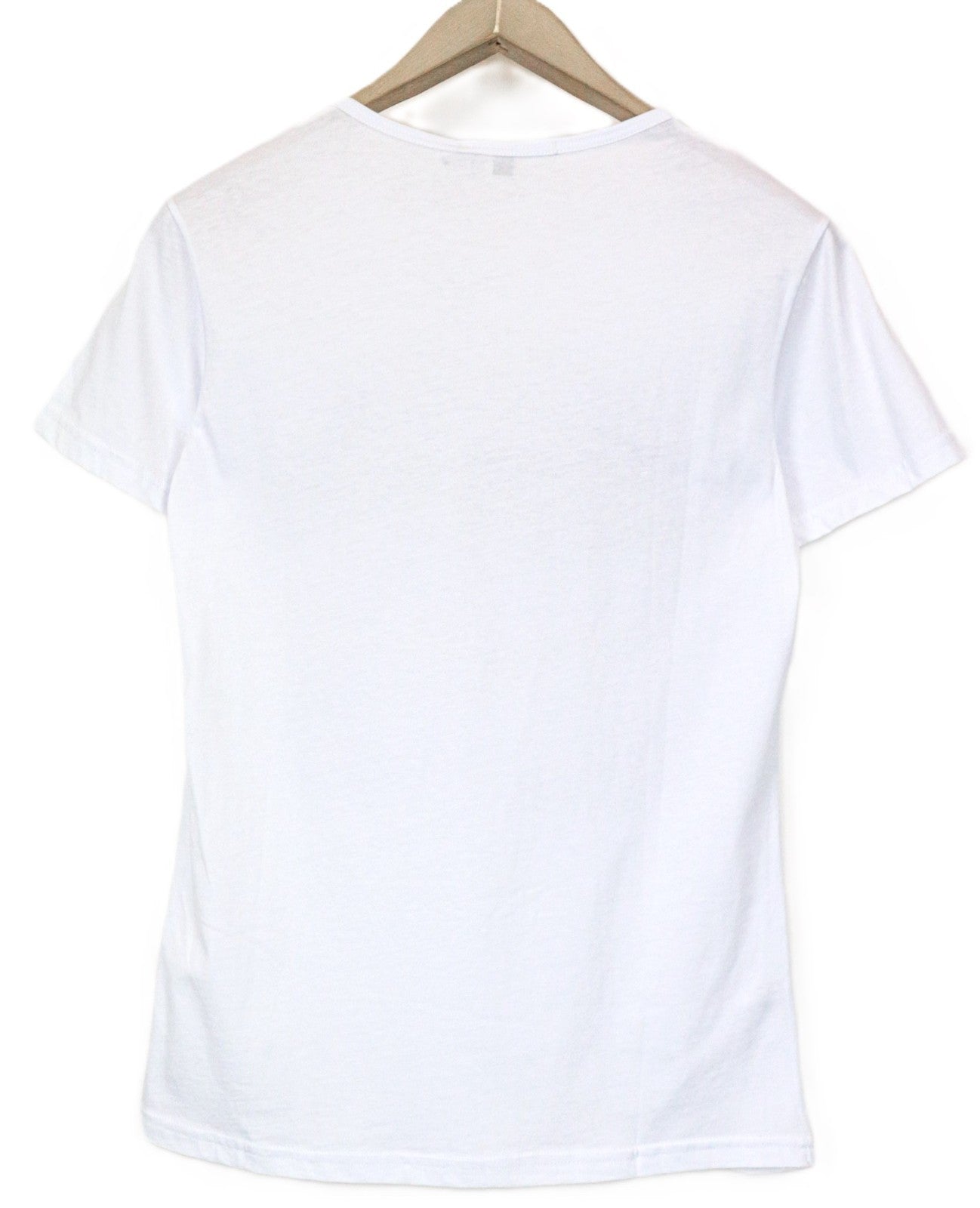 VKING Men's Printed T-Shirt S White Cotton Logo Short Sleeve Pullover