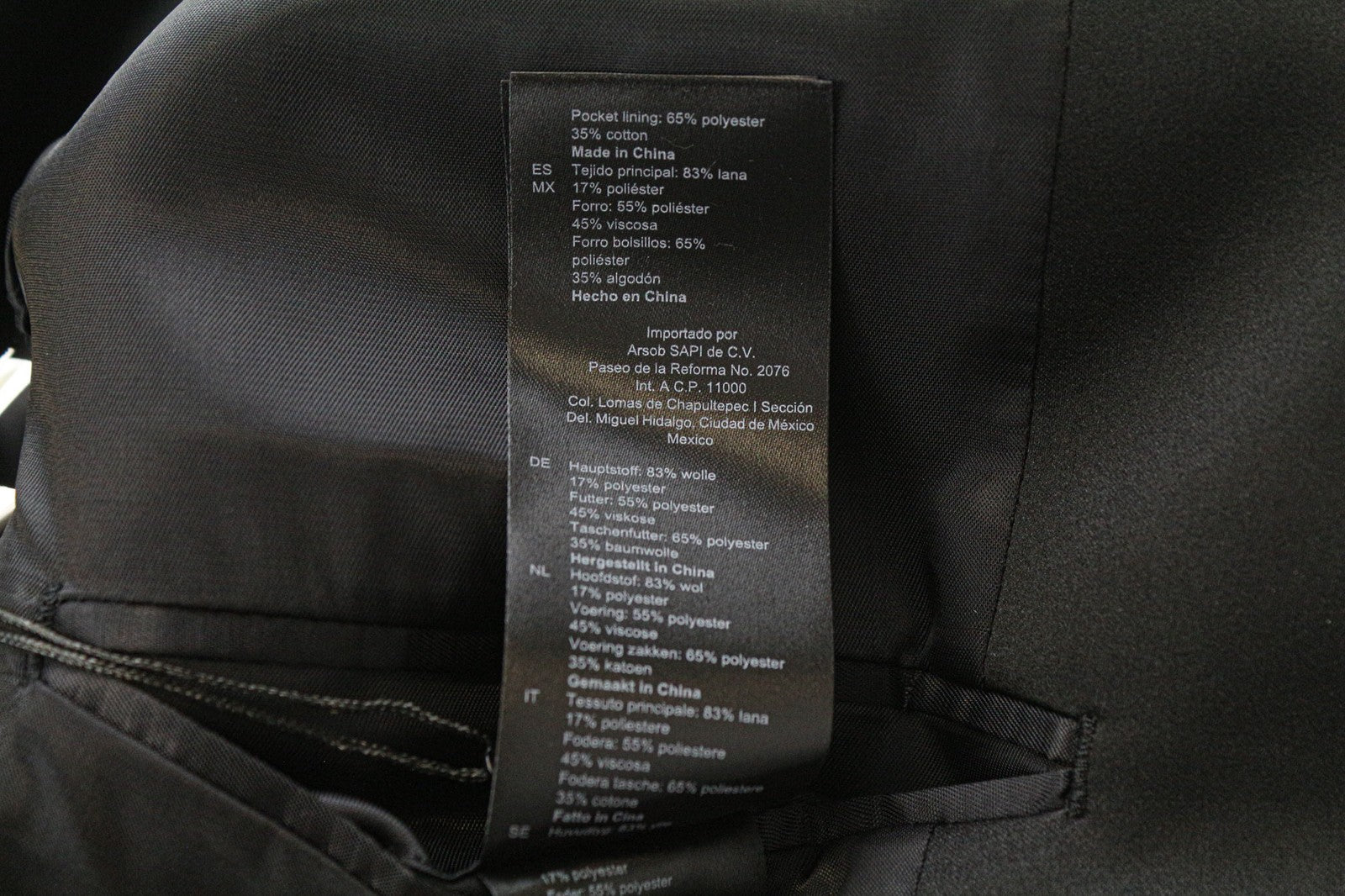 SANDRO Men's Blazer 50 Black Wool Blend Tuxedo Shawl Lapel Single-Breasted