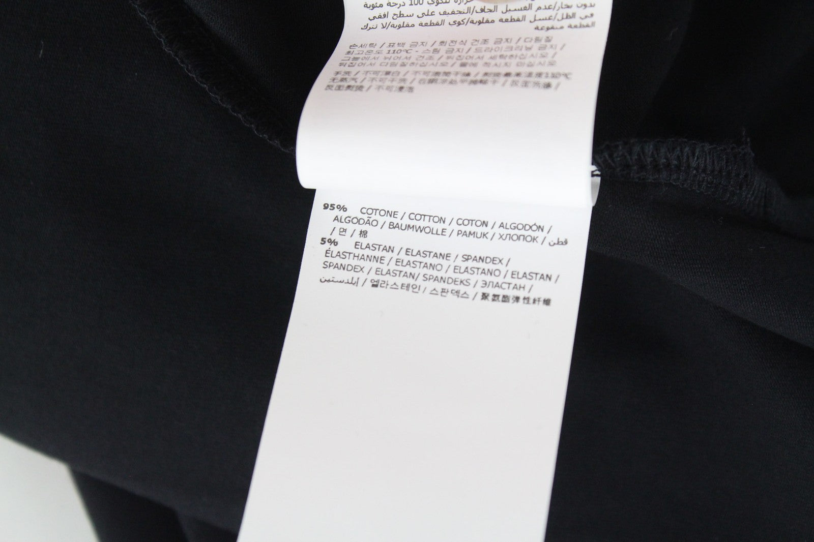 MARINA YACHTING WOMEN  S Pullover Black Cotton Jersey Rhinestone Logo T-Shirt