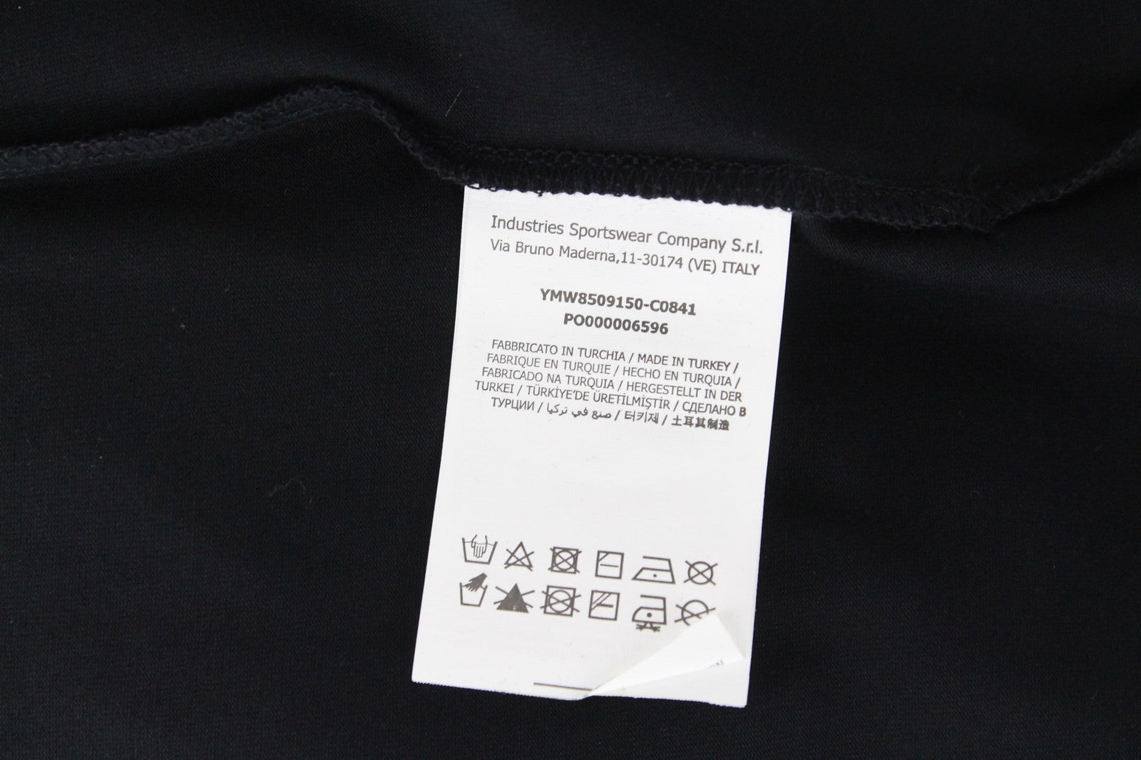 MARINA YACHTING WOMEN S Black T-Shirt Rhinestone Logo Pullover Cotton Crew