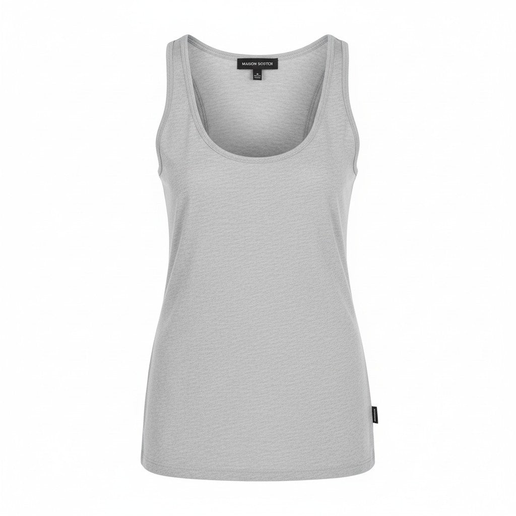 Graues Baumwoll-T-Shirt