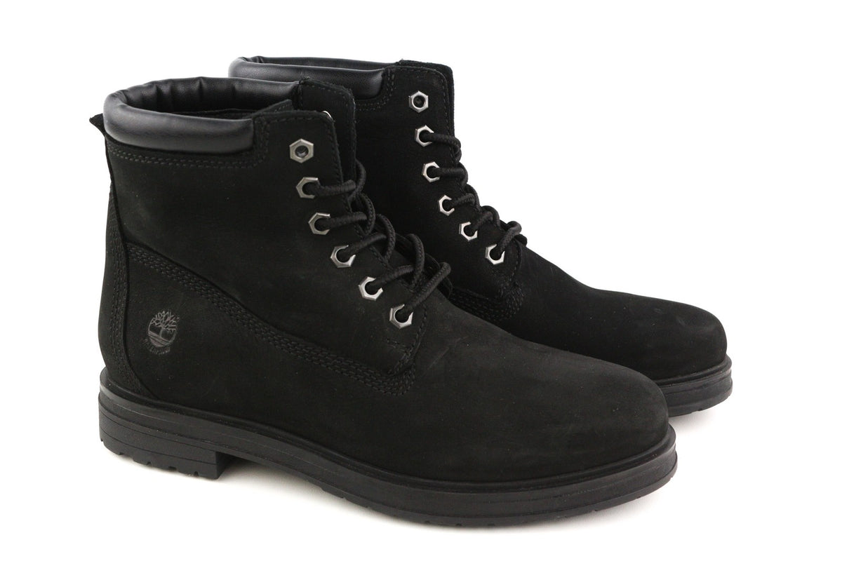 Schwarze Lederstiefel