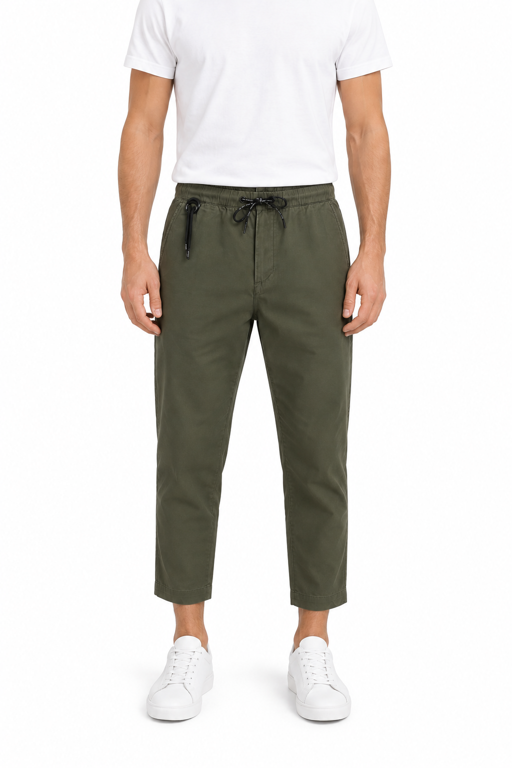 Graue Baumwollhose