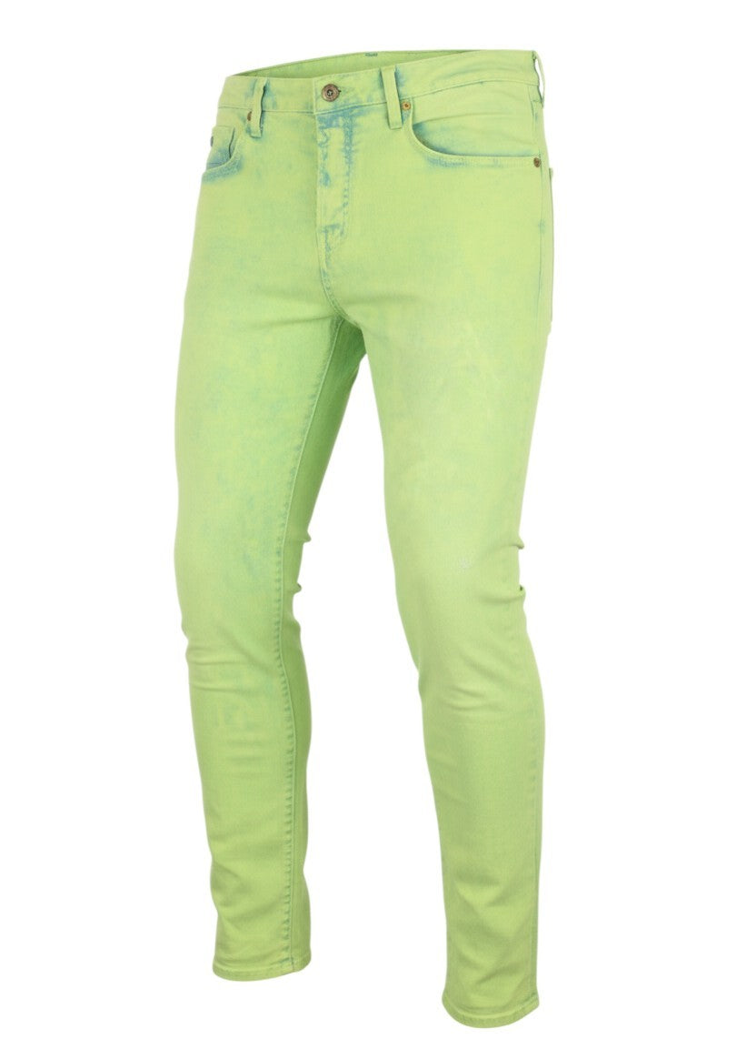 Grüne Baumwolljeans