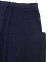Blue Polyester Trousers