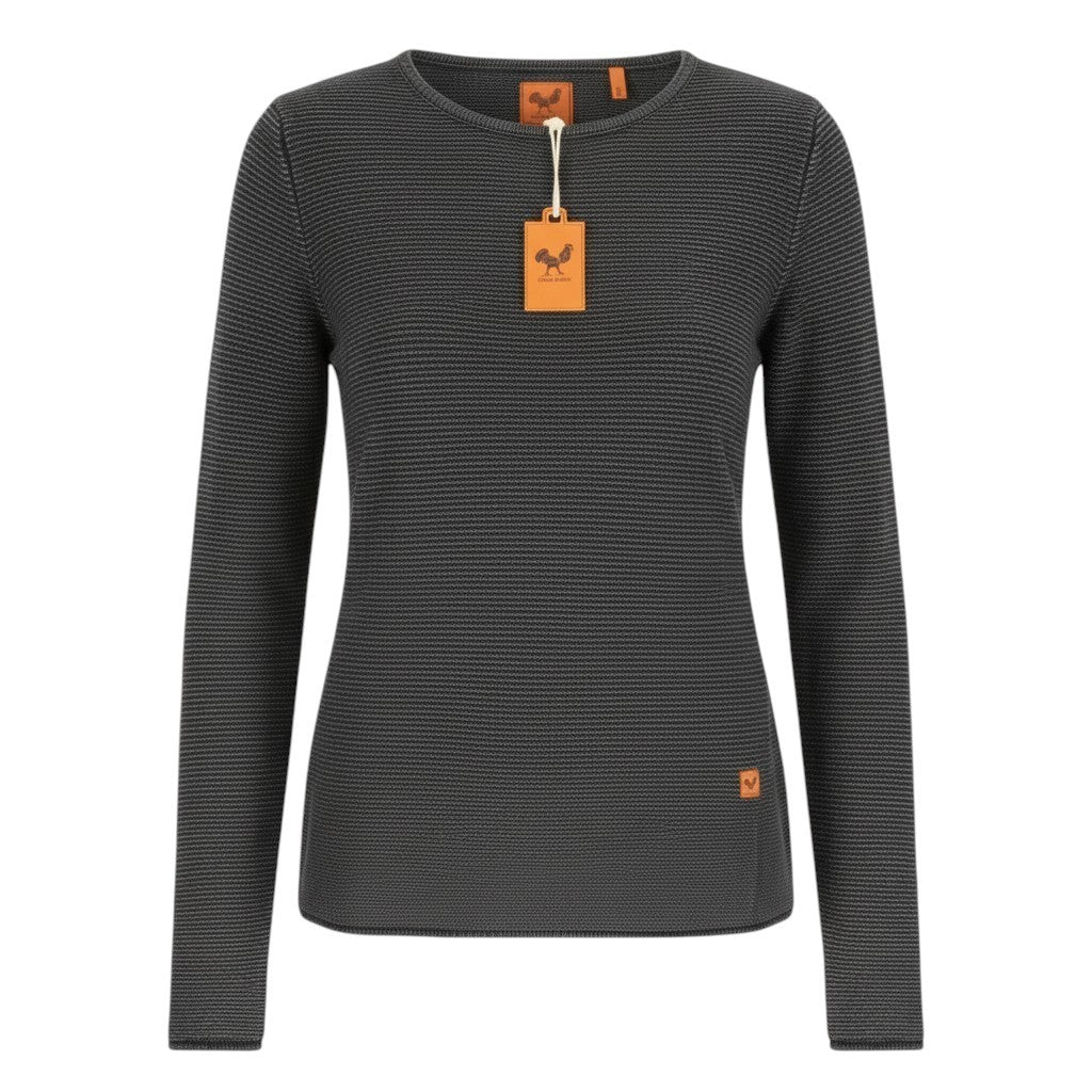 Grauer Baumwollpullover