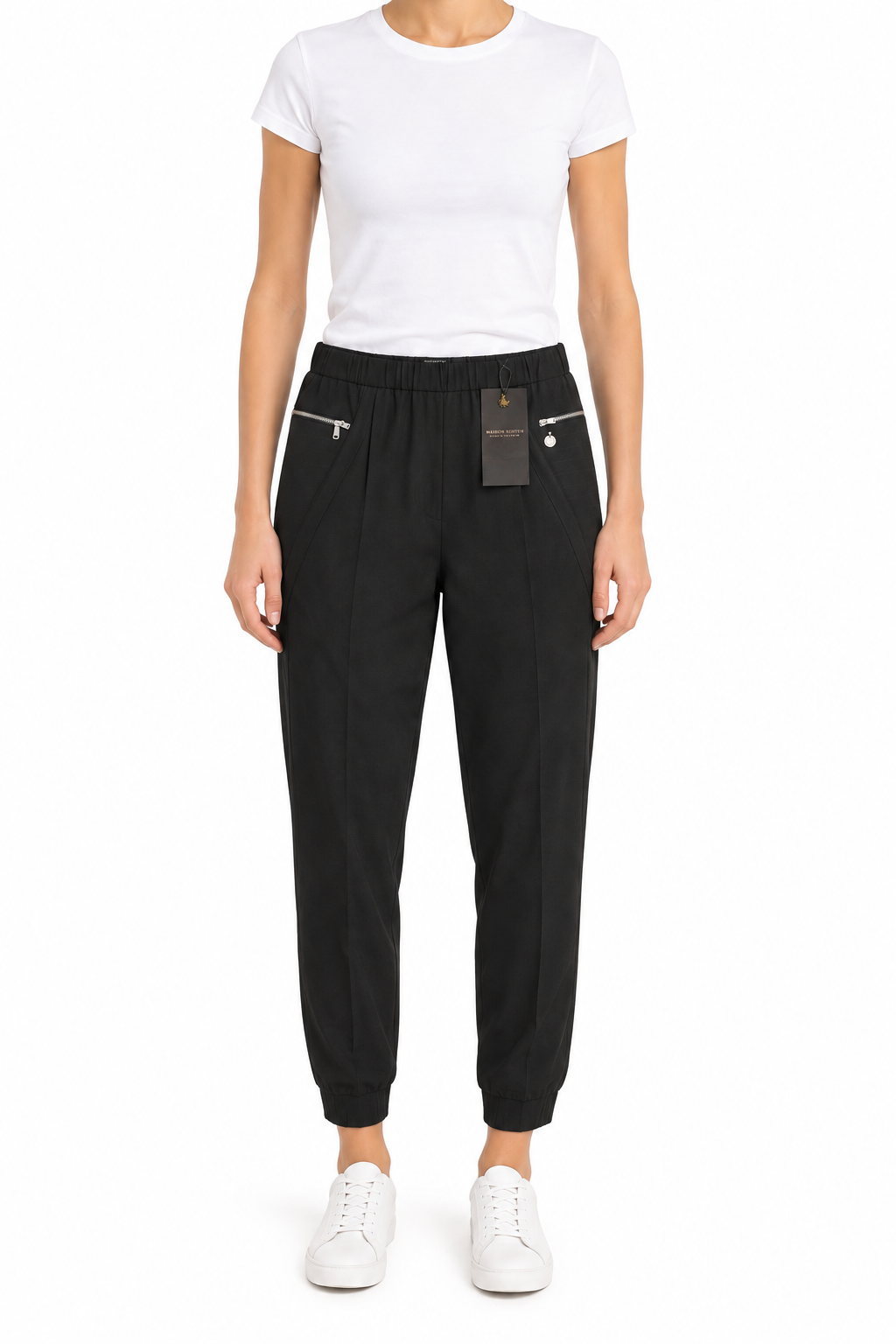 Schwarze Polyesterhose