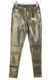 Gold Polyester Trousers