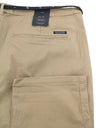 MAISON SCOTCH Women Trousers W30/L32 Beige Belted Slim Fit Cropped Chino