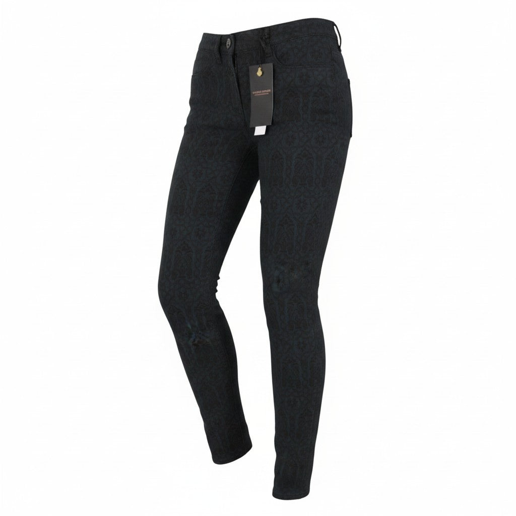 Schwarze Baumwollhose