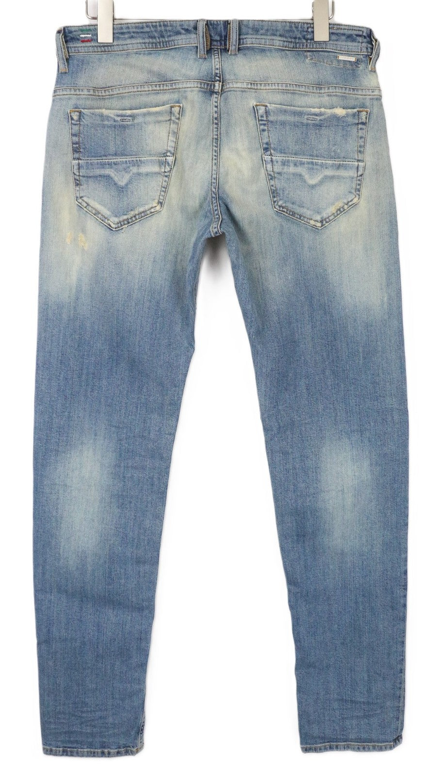 DIESEL Thommer 081AU Men's Jeans W34/L34 Slim Skinny Blue Cotton Stretch Wash