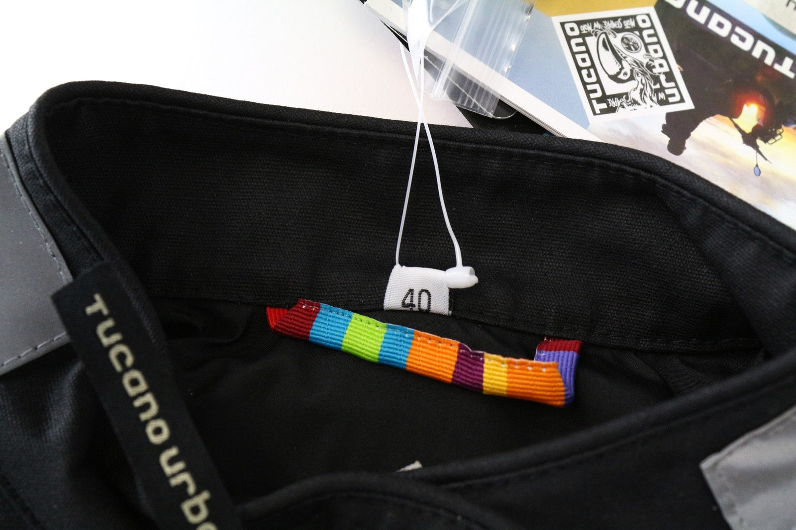 TUCANO URBANO Queen Women Jacket IT40 Black Waxed Cotton Moto Zipped Coat