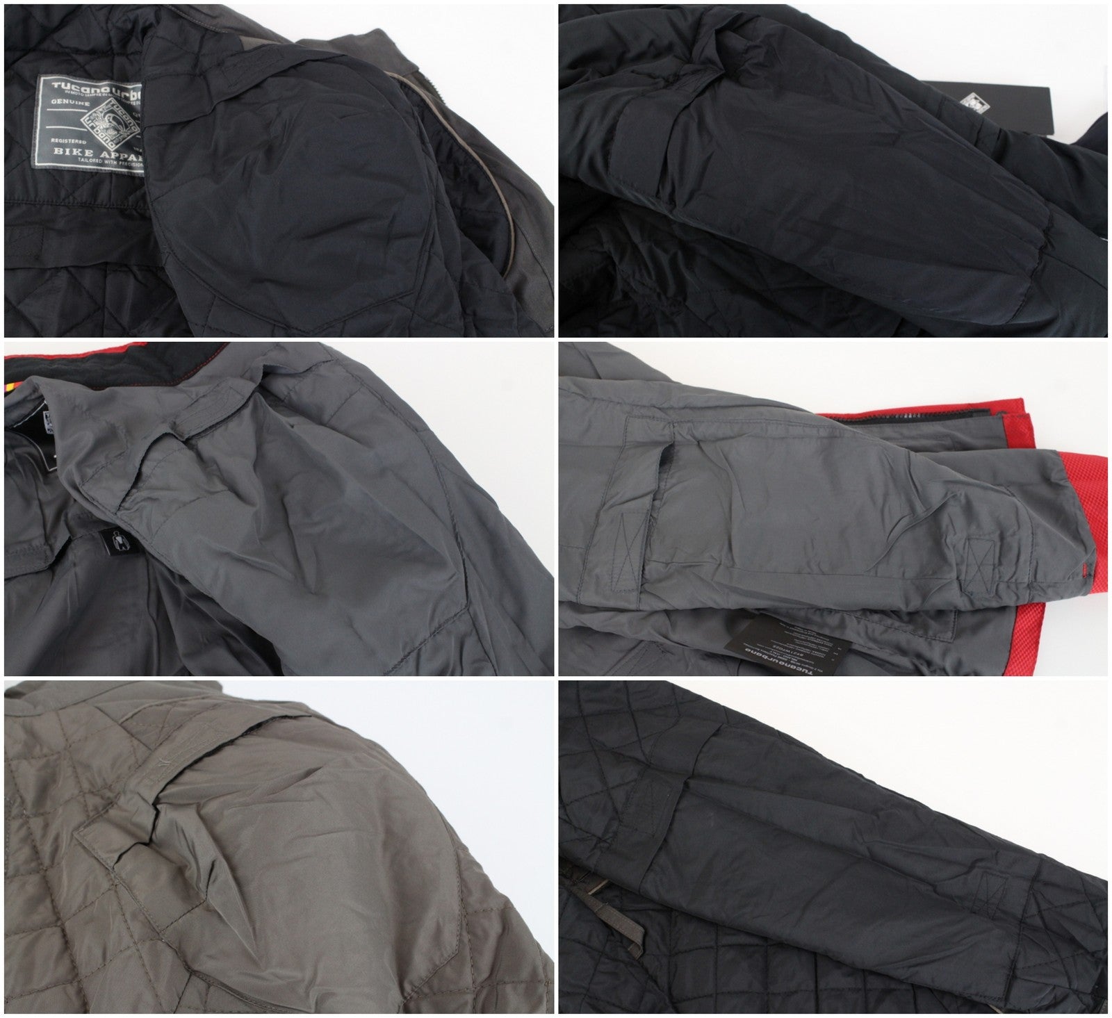 TUCANO URBANO Queen Women Jacket IT40 Black Waxed Cotton Moto Zipped Coat