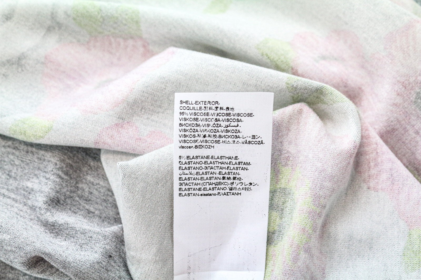 DESIGUAL Livingwear Women's Dress S Grey Stretch Mandala Floral Patterned